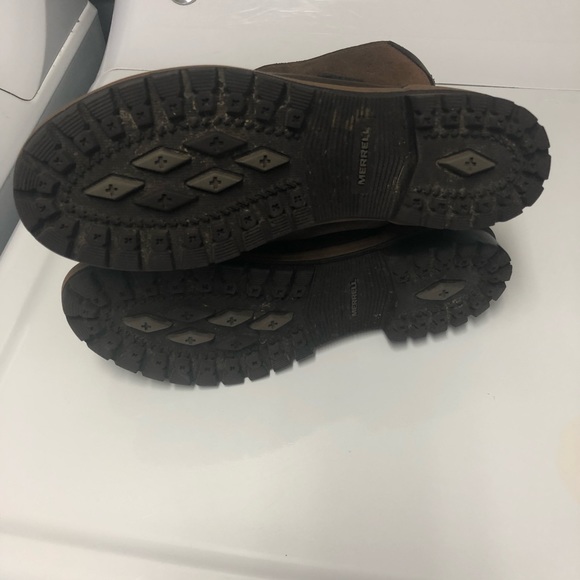 Merrell Emery Brown Leather Buckle Mid Calf Riding Boot Women's size 7 J42444. - Picture 5 of 5